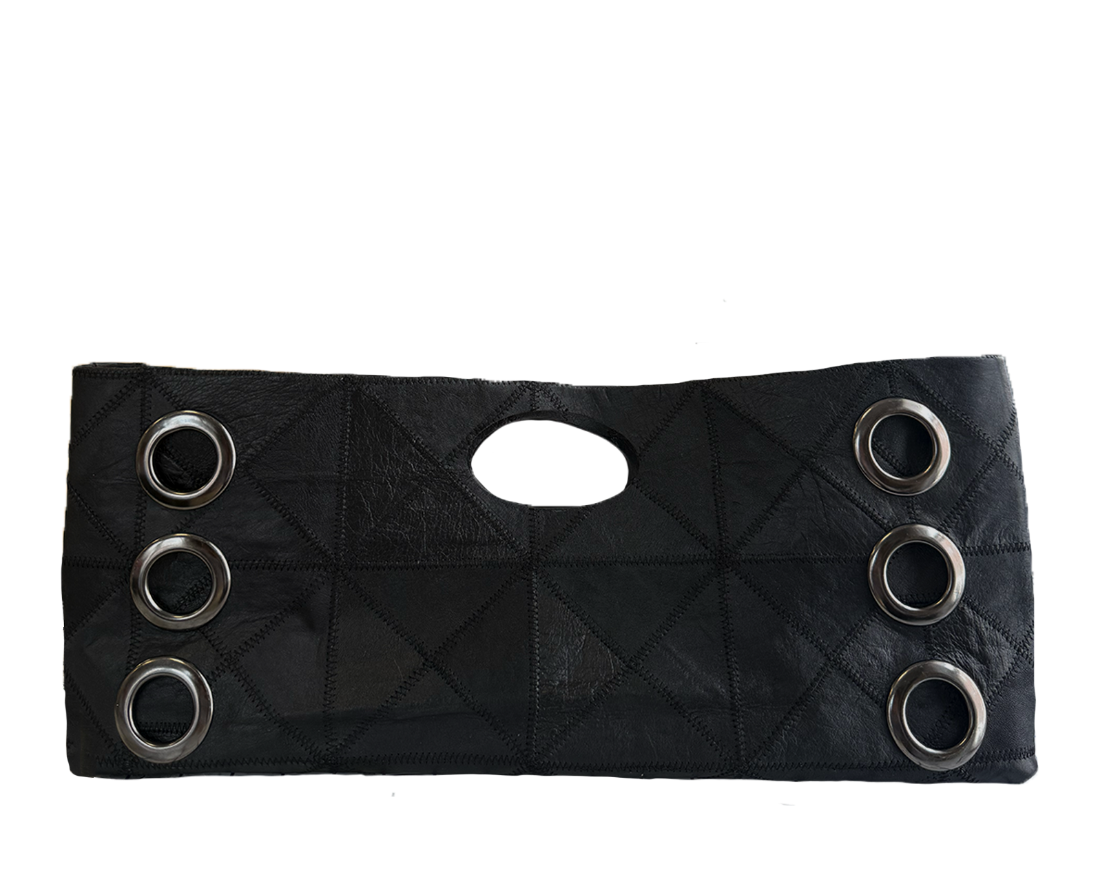 La Grommette Clutch - Noir Patchwork