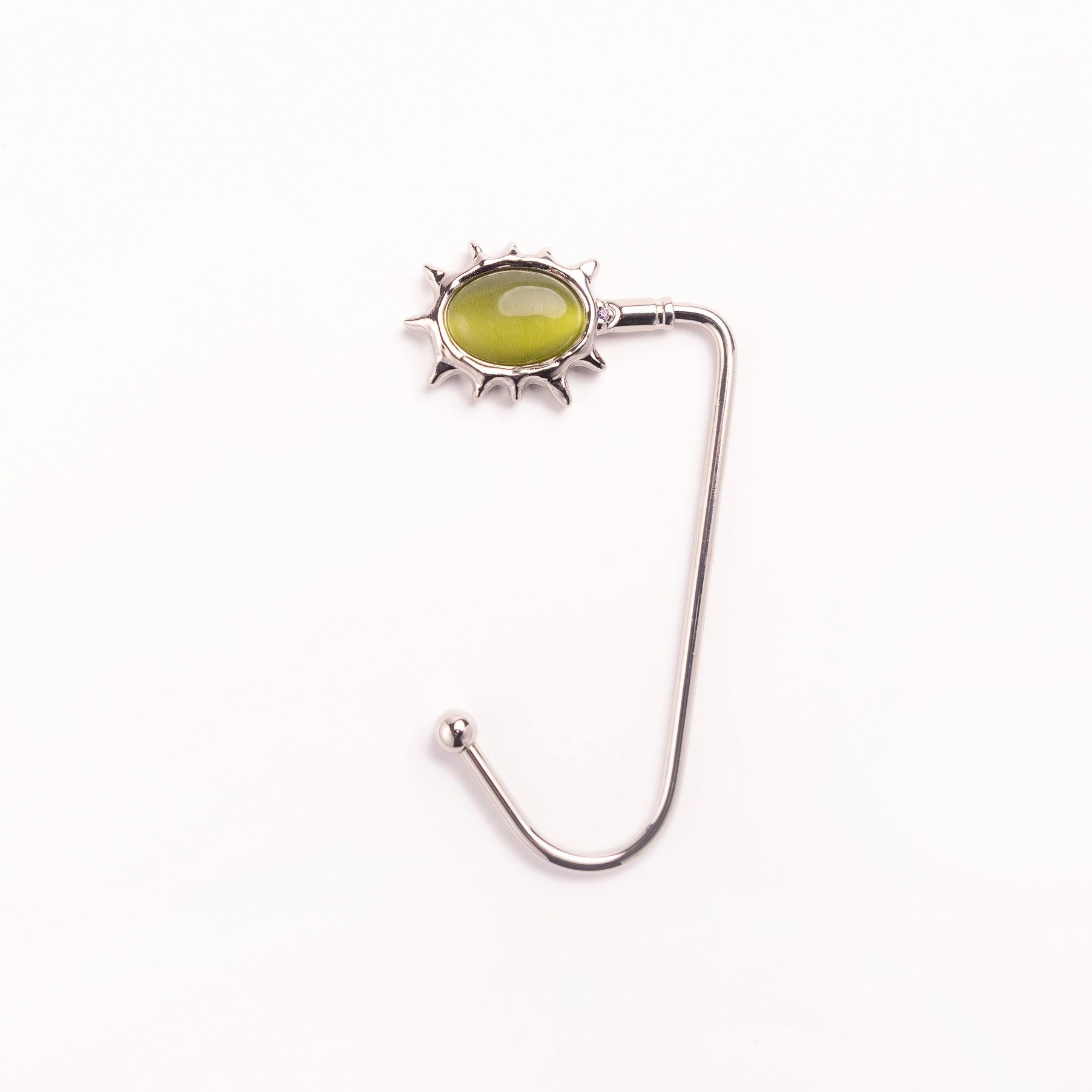 Olivine Green Gemstone Purse Hook